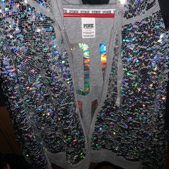 PINK Victoria's Secret Tops - Victoria Secret 2013 FasionShow Sequin Hoodie